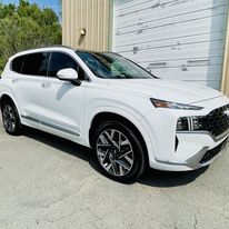 White Hyundai detailed and paint correction